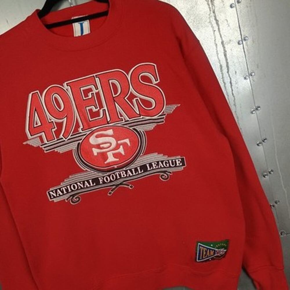 San Francisco 49ers Vintage 90s Pullover Crewneck Sweatshirt Medium NFL Football